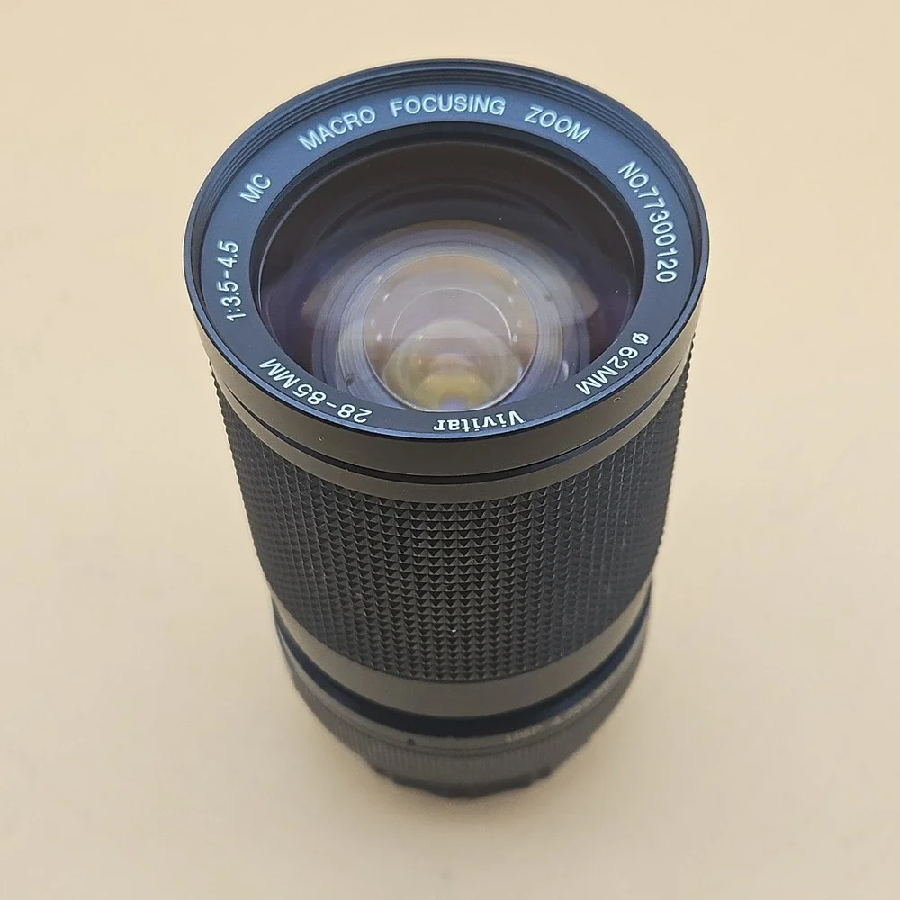 Vivitar 28-85MM 1:3.5-4.5 MC Macro Focusing Zoom Camera Lens